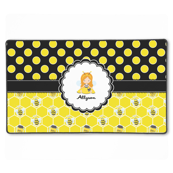 Custom Honeycomb, Bees & Polka Dots XXL Gaming Mouse Pad - 24" x 14" (Personalized)