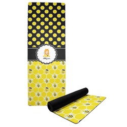 Honeycomb, Bees & Polka Dots Yoga Mat (Personalized)