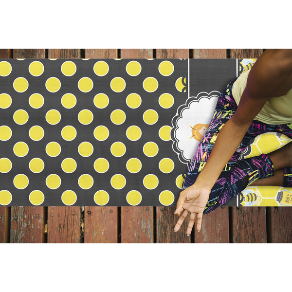 Honeycomb, Bees & Polka Dots Yoga Mats - LIFESTYLE