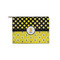 Honeycomb, Bees & Polka Dots Zipper Pouch Small (Front)