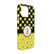Honeycomb, Bees & Polka Dots iPhone Case - Plastic - iPhone 13 (Personalized)