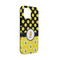 Honeycomb, Bees & Polka Dots iPhone Case - Rubber Lined - iPhone 13 Mini (Personalized)