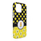 Honeycomb, Bees & Polka Dots iPhone 13 Pro Max Case -  Angle