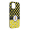 Honeycomb, Bees & Polka Dots iPhone 13 Pro Max Tough Case - Angle
