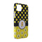 Honeycomb, Bees & Polka Dots iPhone 14 Case - Angle