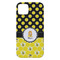 Honeycomb, Bees & Polka Dots iPhone 14 Plus Case - Back