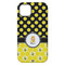 Honeycomb, Bees & Polka Dots iPhone 14 Pro Max Tough Case - Back