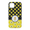 Honeycomb, Bees & Polka Dots iPhone 14 Pro Tough Case - Back