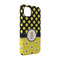 Honeycomb, Bees & Polka Dots iPhone 14 Tough Case - Angle