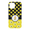 Honeycomb, Bees & Polka Dots iPhone 15 Case - Back