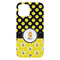 Honeycomb, Bees & Polka Dots iPhone 15 Plus Case - Back