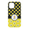 Honeycomb, Bees & Polka Dots iPhone 15 Tough Case - Back