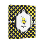 Bee & Polka Dots Canvas Print (Personalized)
