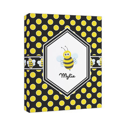 Bee & Polka Dots Canvas Print - 11x14 (Personalized)