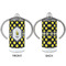 Bee & Polka Dots 12 oz Stainless Steel Sippy Cups - APPROVAL