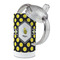 Bee & Polka Dots 12 oz Stainless Steel Sippy Cups - Top Off