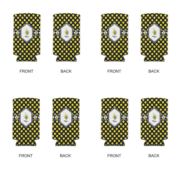 Bee & Polka Dots 12oz Tall Can Sleeve - Set of 4 - APPROVAL