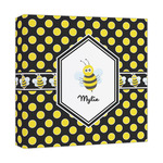 Bee & Polka Dots Canvas Print - 12x12 (Personalized)