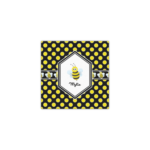 Bee & Polka Dots 12x12 - Canvas Print - Front View