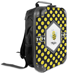 Bee & Polka Dots Kids Hard Shell Backpack (Personalized)