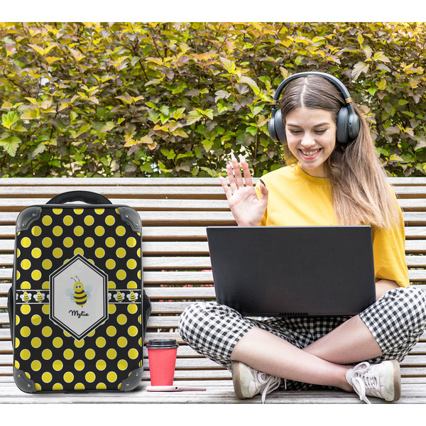 Bee & Polka Dots 15" Backpack - LIFESTYLE