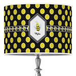 Bee & Polka Dots Drum Lamp Shade (Personalized)