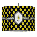 Bee & Polka Dots Drum Pendant Lamp (Personalized)