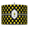 Bee & Polka Dots 16" Drum Lampshade - PENDANT (Fabric)