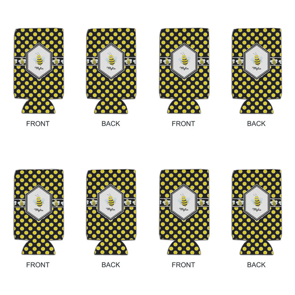 Bee & Polka Dots 16oz Can Sleeve - Set of 4 - APPROVAL