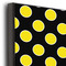 Bee & Polka Dots 16x20 Wood Print - Closeup