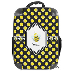 Bee & Polka Dots Hard Shell Backpack (Personalized)