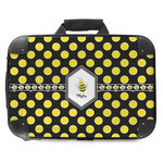 Bee & Polka Dots Hard Shell Briefcase - 18" (Personalized)