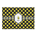 Bee & Polka Dots Patio Rug (Personalized)