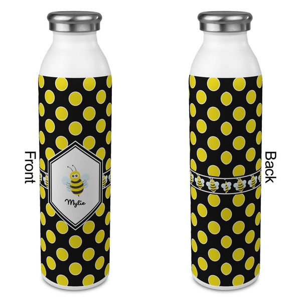 Bee & Polka Dots 20oz Water Bottles - Full Print - Approval