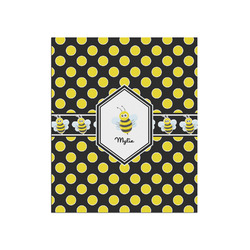 Bee & Polka Dots Poster - Matte - 20x24 (Personalized)