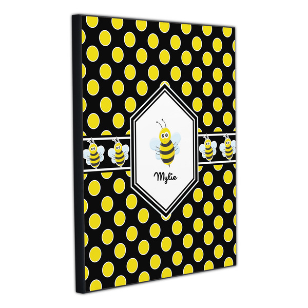 Bee & Polka Dots 20x24 Wood Print - Angle View