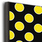 Bee & Polka Dots 20x24 Wood Print - Closeup