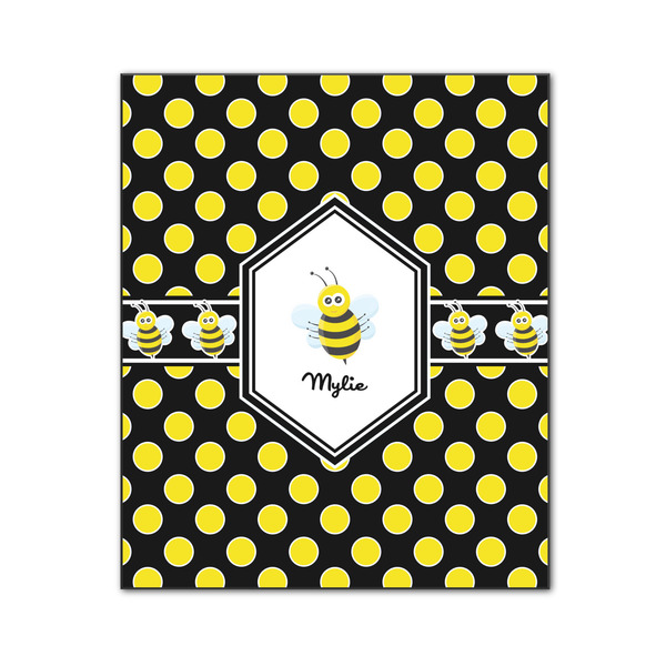 Bee & Polka Dots 20x24 Wood Print - Front View