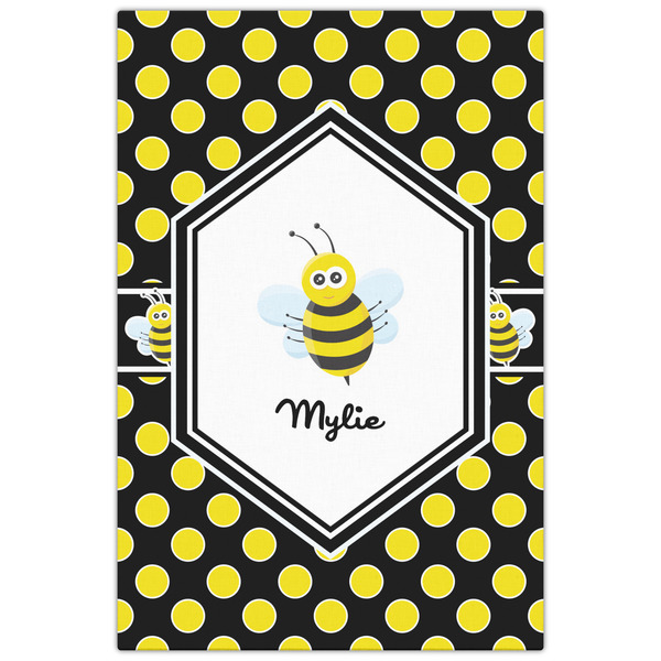 Bee & Polka Dots 20x30 - Canvas Print - Front View