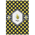 Bee & Polka Dots Poster - Matte - 24x36 (Personalized)