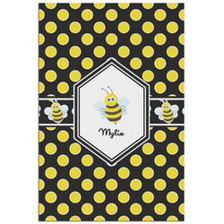Bee & Polka Dots Poster - Matte - 24x36 (Personalized)