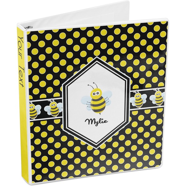Bee & Polka Dots 3-Ring Binder 3/4 - Main