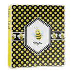 Bee & Polka Dots 3-Ring Binder - 1 inch (Personalized)