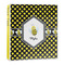 Bee & Polka Dots 3-Ring Binder - 1 inch (Personalized)
