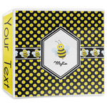 Bee & Polka Dots 3-Ring Binder - 3 inch (Personalized)