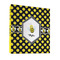 Bee & Polka Dots 3 Ring Binders - Full Wrap - 1" - FRONT