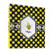 Bee & Polka Dots 3 Ring Binder - Full Wrap - 1" (Personalized)