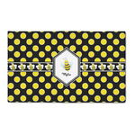 Bee & Polka Dots 3' x 5' Indoor Area Rug (Personalized)