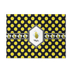 Bee & Polka Dots 5' x 7' Indoor Area Rug (Personalized)