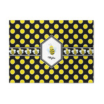 Bee & Polka Dots 5' x 7' Indoor Area Rug (Personalized)